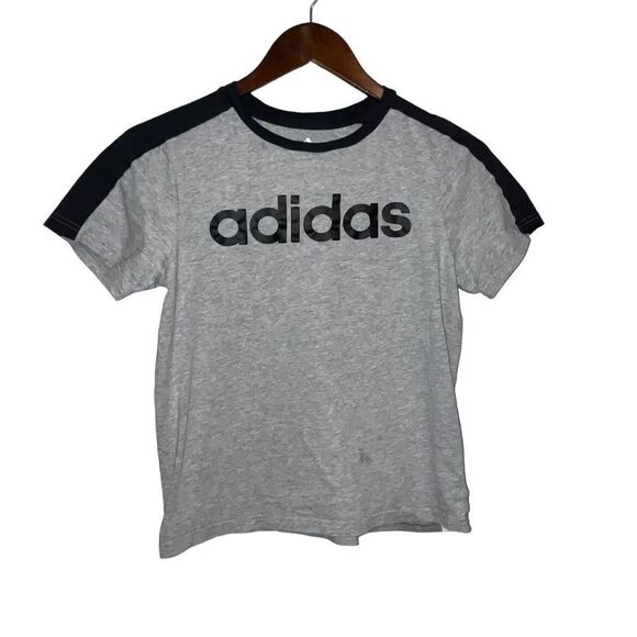 adidas Tops - Women's Adidas Grey & Black Logo T-Shirt